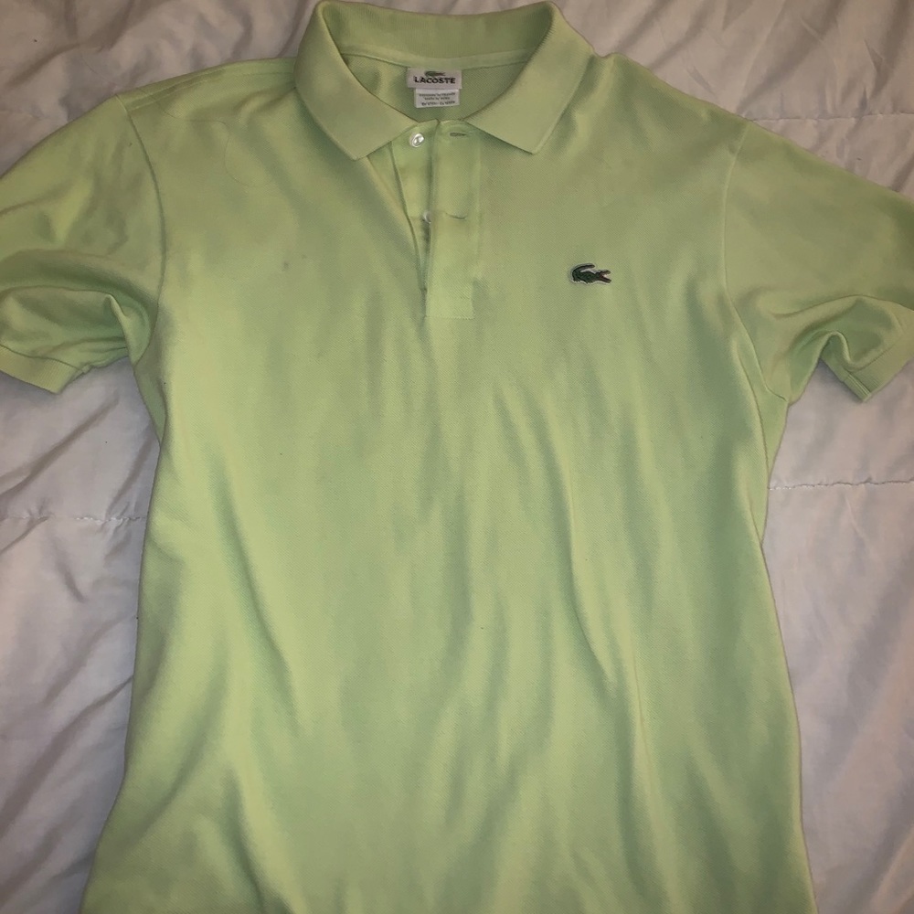 Lime green Lacoste Polo